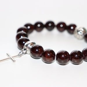New January Birthstone Bracelet - Genuine Garnet